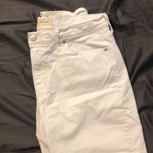 White GAP Girlfriend Jeans